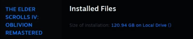 《上古卷轴4：重制版》谷歌官方页面截图