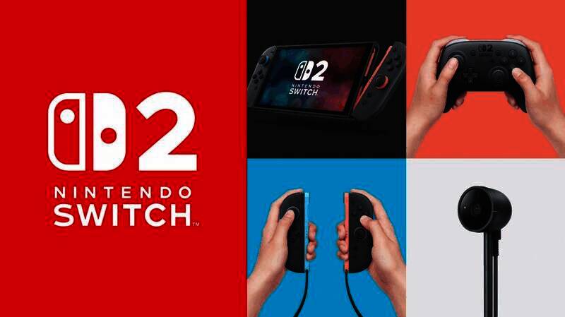 Switch 2与相关游戏展示图片