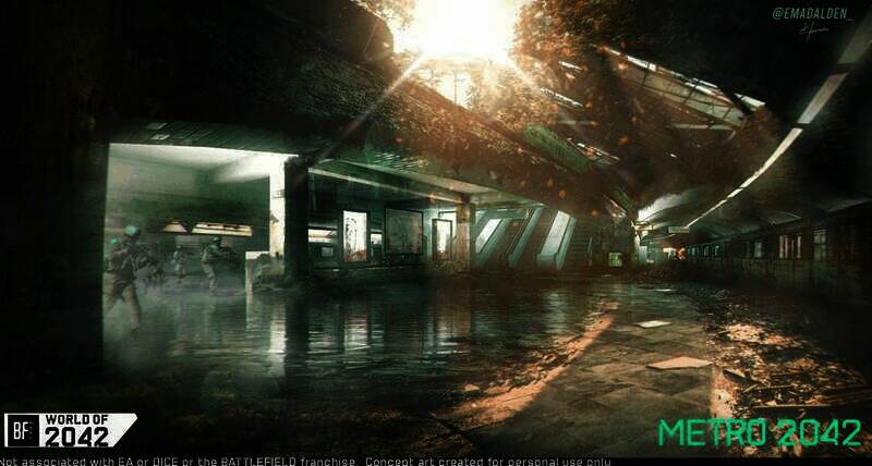 Emad Alden创作的《战地》概念原画