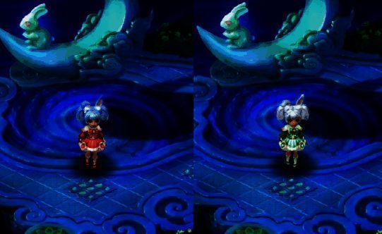 女性角色兔耳头饰搭配浓情梦境锦衣效果图