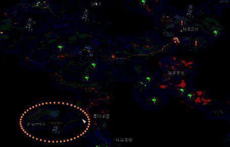 巴纳甘牧场位置示意图