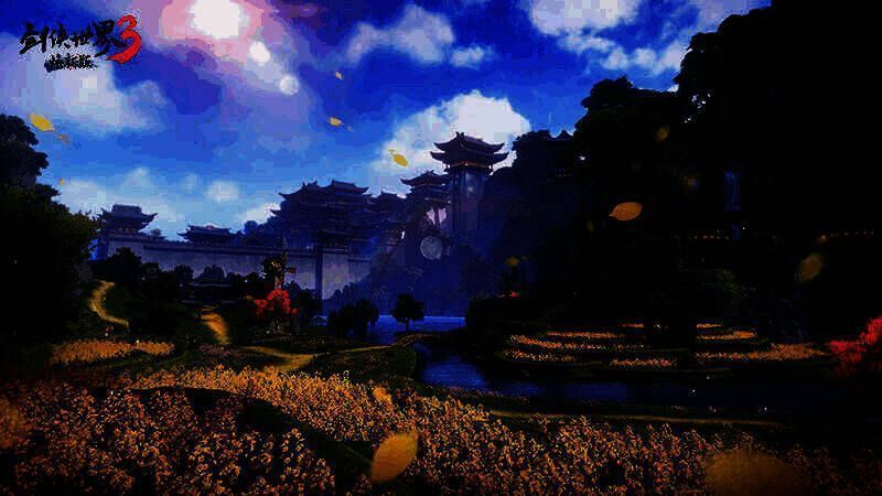 《剑侠世界3》精美的江湖风景画面