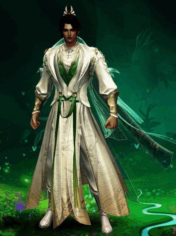 少侠穿着烟柳画桥时装正面图