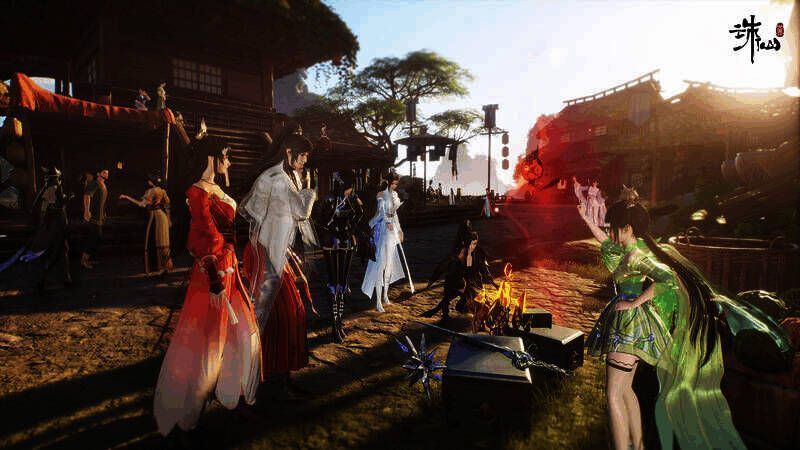 《诛仙世界》玩家面对面交易场景