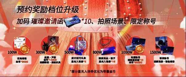 《以闪亮之名》游戏预约奖励与档位介绍