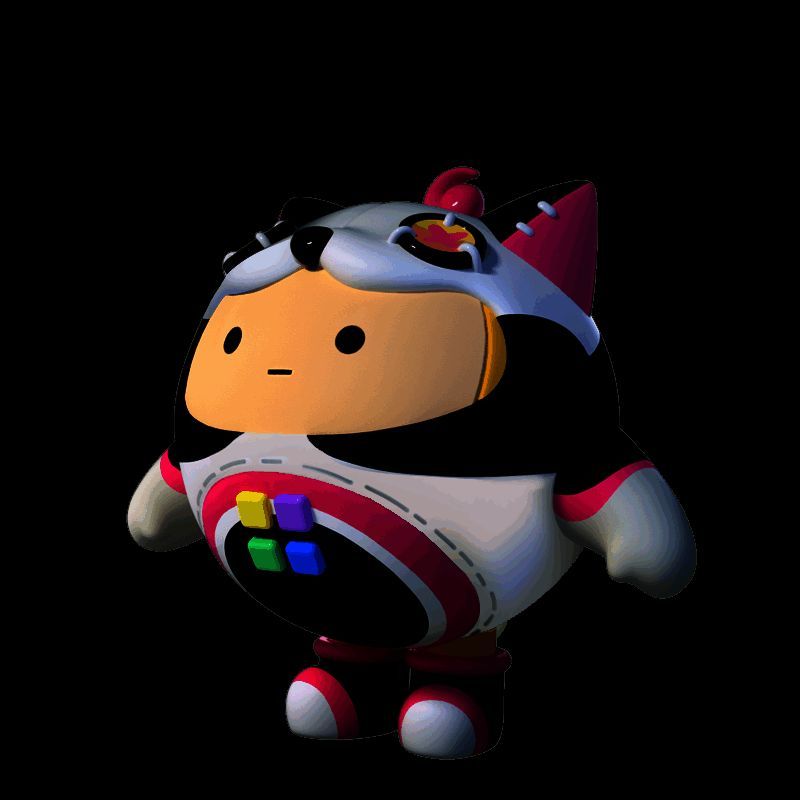 应援布偶贝贝外观图