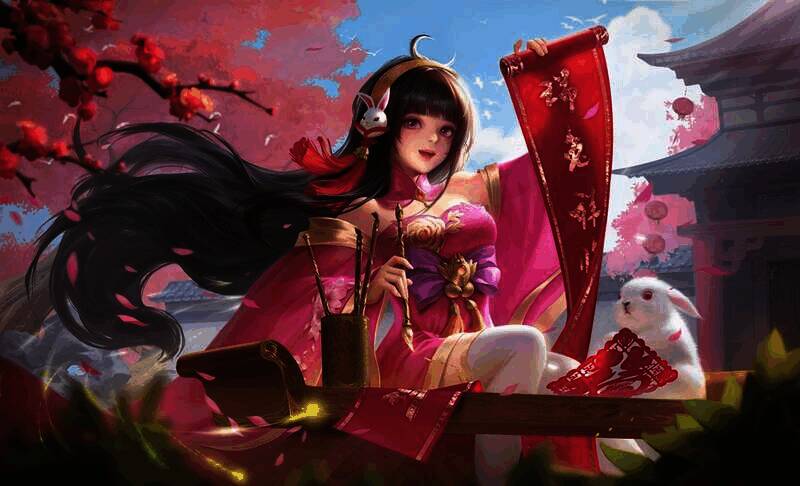 《英雄杀》小师妹春节限定皮肤“瑞兔祥临”展示图