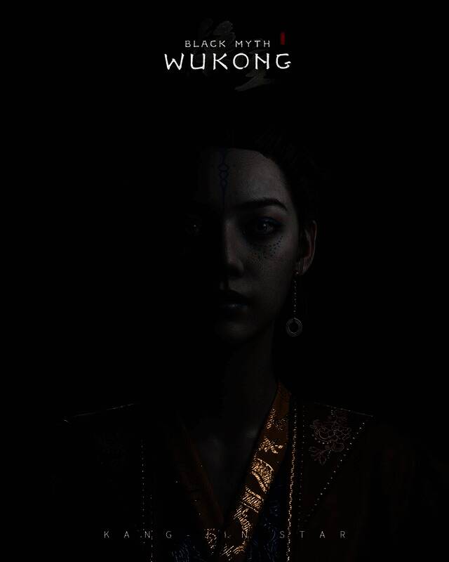 《黑神话》亢金星君淡妆版模型图