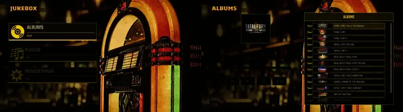 《饿狼传说：群狼之城》点唱机功能画面