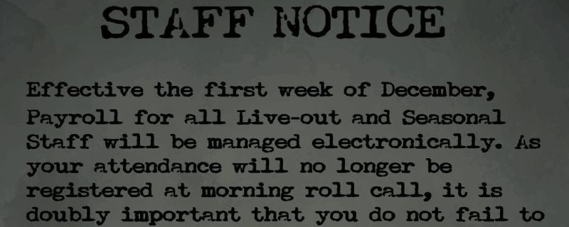 安保室带有涂抹密码的纸条