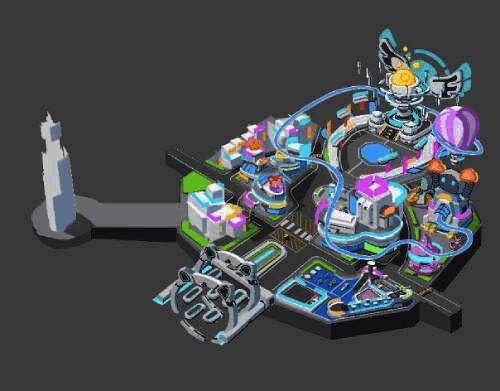 《全民泡泡超人》新主场景地图相关画面