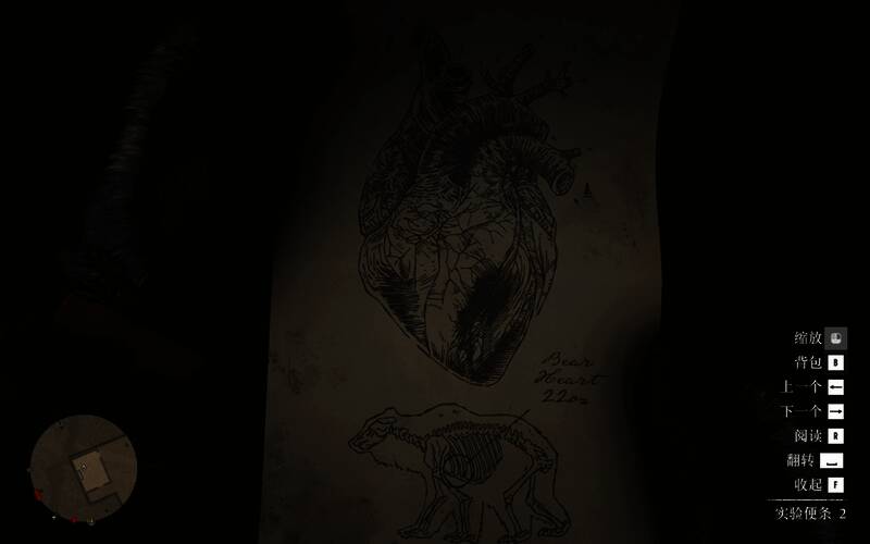 荒野大镖客2恐怖人体改造试验彩蛋中的实验记录2