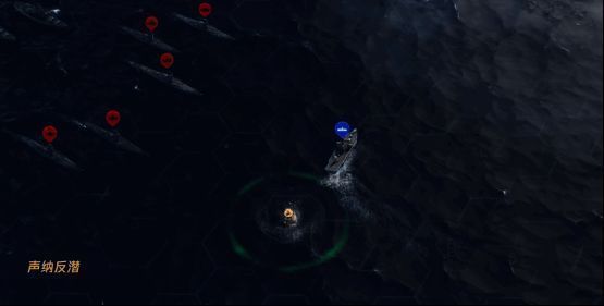指挥舰投放声呐探测潜艇，展开反潜作战，紧张气氛扑面而来