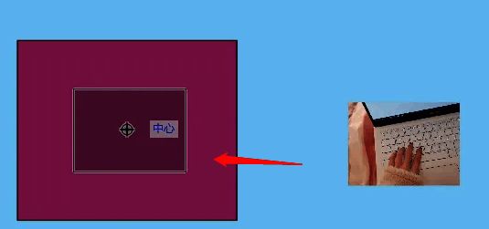 图片拖拽操作示意图，显示鼠标右键拖动时的光标状态变化