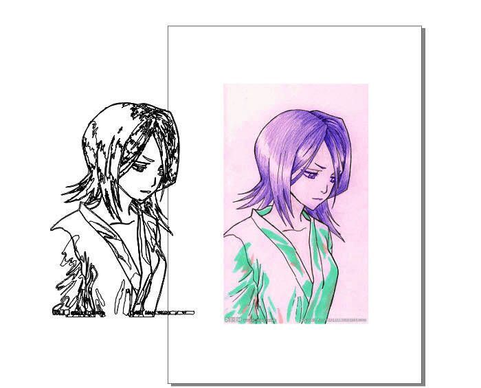 最终线稿效果图，线条流畅，细节表现清晰