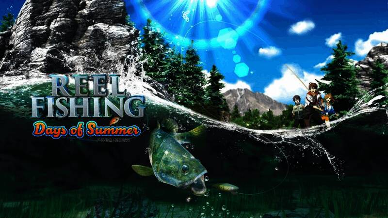 《户外钓鱼：夏日时光》游戏截图，阳光下的湖面波光粼粼，钓鱼过程逼真