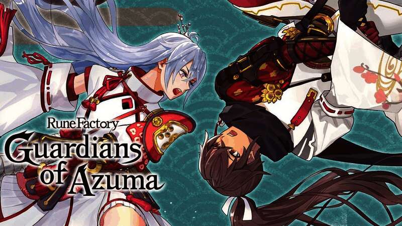 《符文工房：龙之天地》宣传插画，角色在村庄中互动