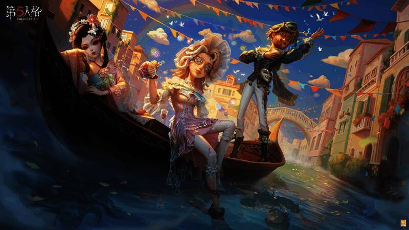 调酒师芙拉吉尔身穿破碎琉璃般的服饰，眼神迷离