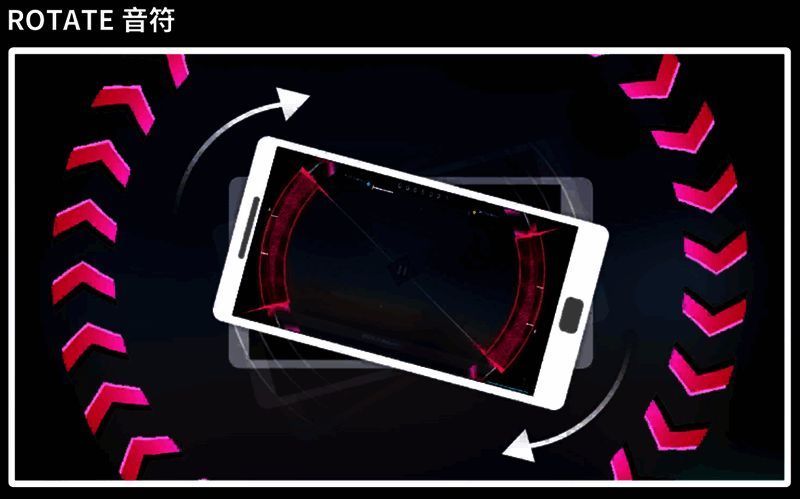 复合CATCH音符操作演示，玩家同时处理两个不同类型音符