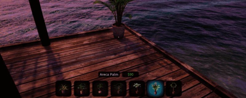 海滩酒吧模拟器游戏界面展示，画面呈现阳光洒落的海滩酒吧场景