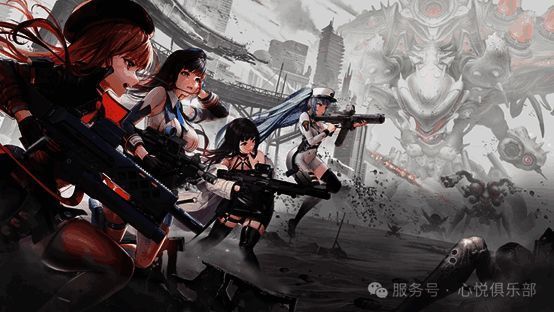 《胜利女神：新的希望》游戏主界面展示，角色立绘精美，场景宏大