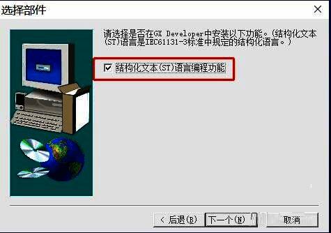 安装设置中选择编程语言类型的界面