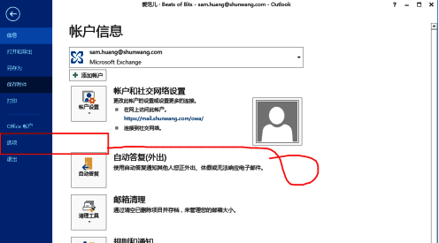 选项页面中加载项管理入口高亮显示