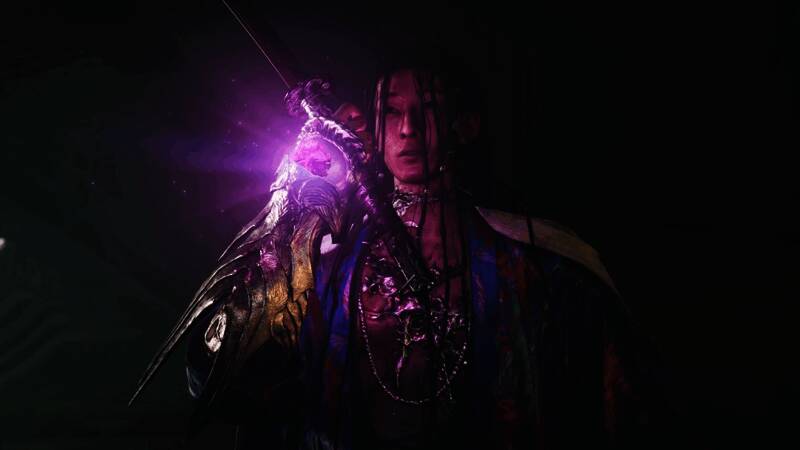 慢镜头下刀光交错的画面，血迹飞溅，视觉冲击力极强