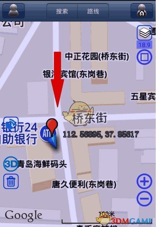 地图显示标签的界面图