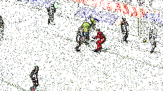 内马尔弧线球射门动图