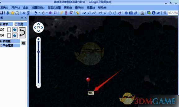 未显示地名的地图界面截图