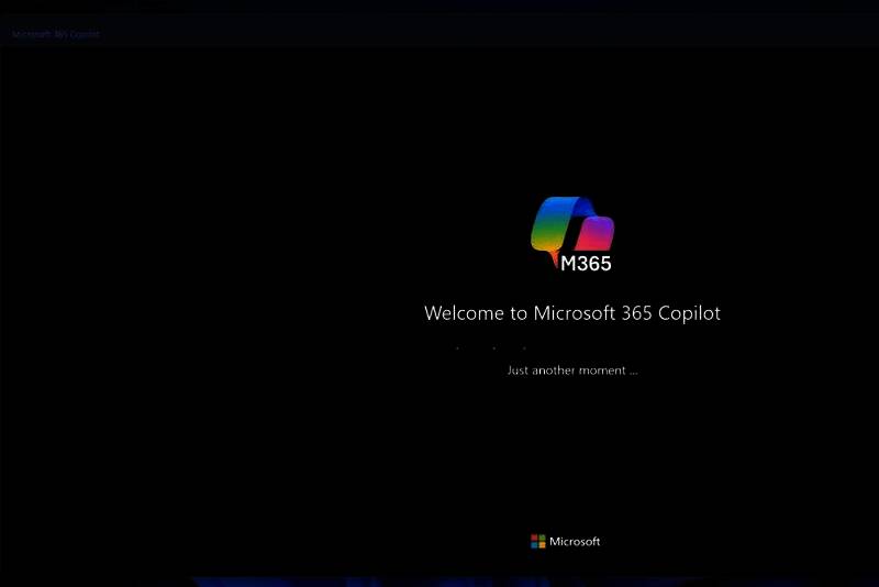 Microsoft 365 Copilot欢迎界面图片