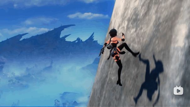 漂泊者在地形上快速移动画面