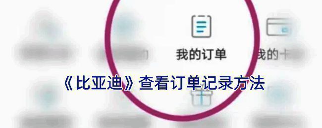 比亚迪 APP 查看订单信息示例图1