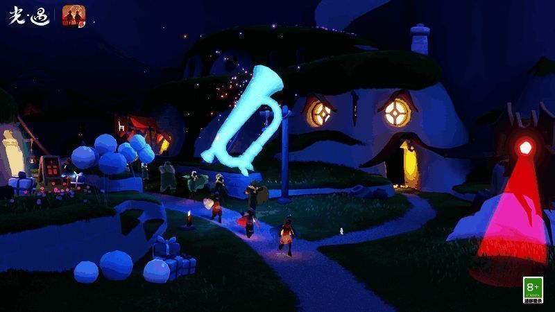 光遇五周年嘉年华热闹场景图