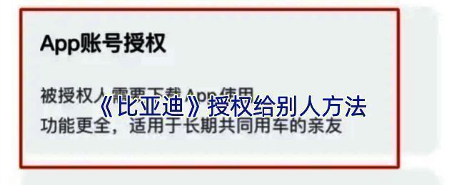 比亚迪APP授权相关页面示例图