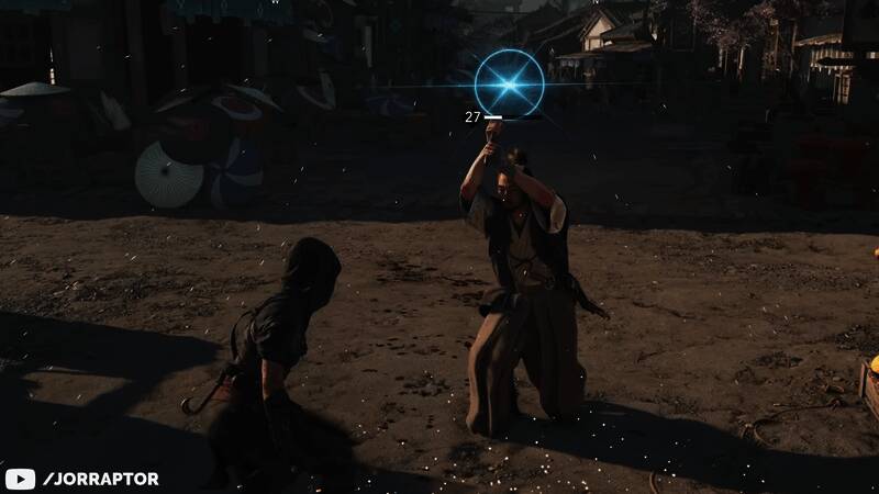 《刺客信条：影》中敌人的攻击画面