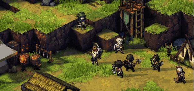 游戏中高低地形差策略运用画面