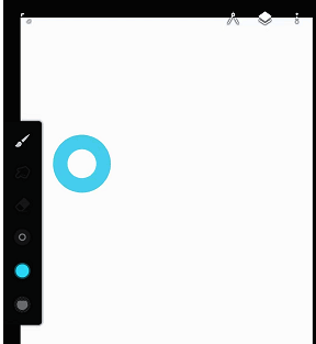 在画布上绘制圆形示例图