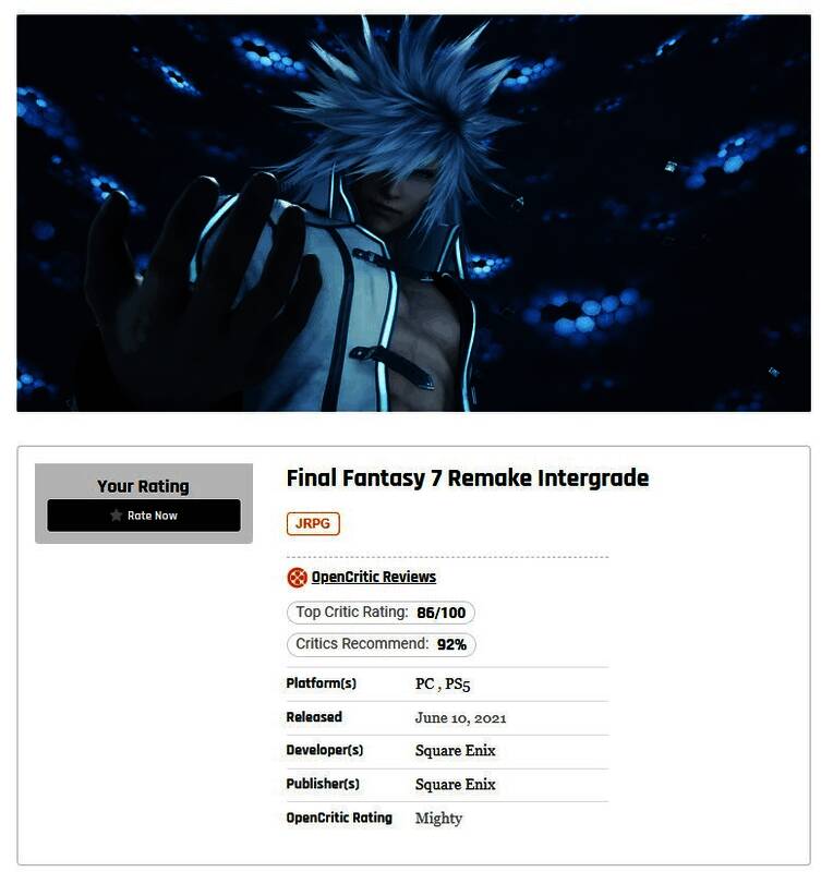 最终幻想7：重制版Intergrade游戏画面