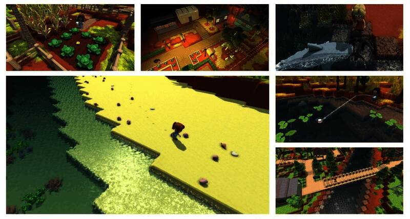 Dinkum游戏中的美丽场景