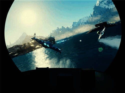 球幕环绕虚拟飞行体验场景1