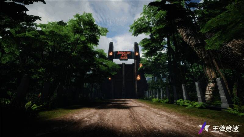 《王牌竞速》龙行天下赛道丛林场景图
