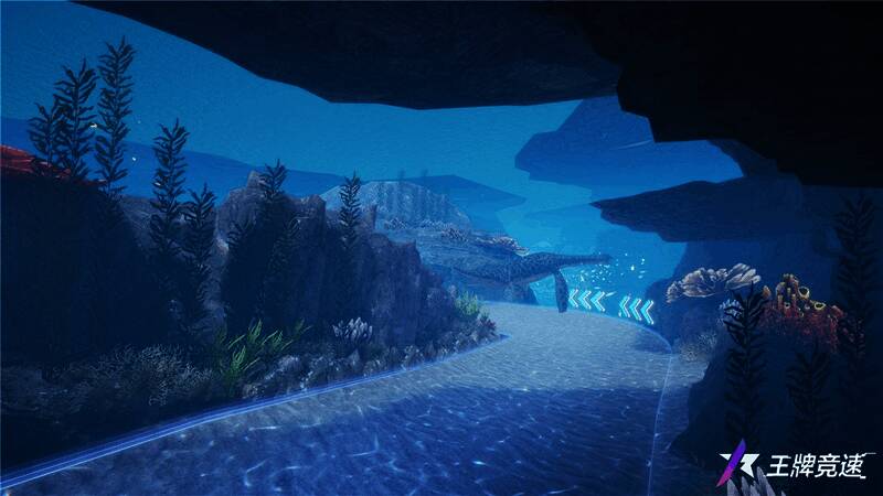 《王牌竞速》龙行天下赛道海底沧龙场景图