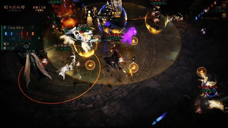 8进4淘汰赛工会战斗画面