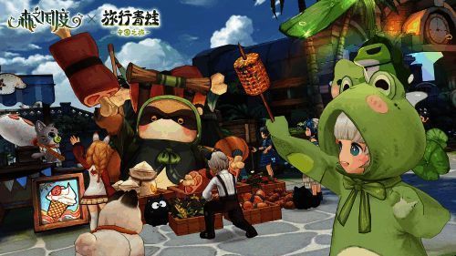 诺恩王城集市热闹场景画面