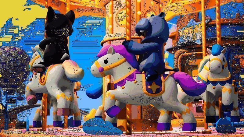 星宝在广场互动动图