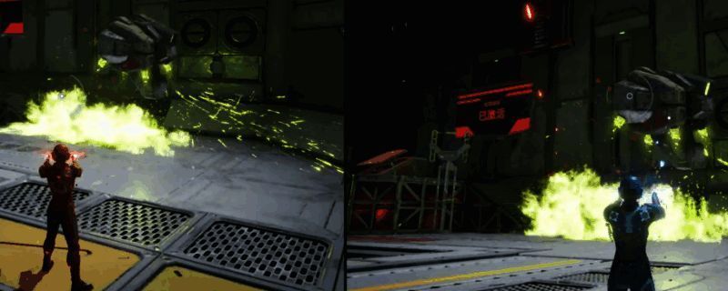 双影奇境工厂看守战斗画面