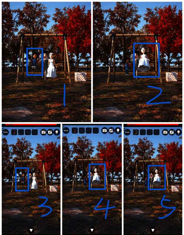 观察荡秋千顺序画面