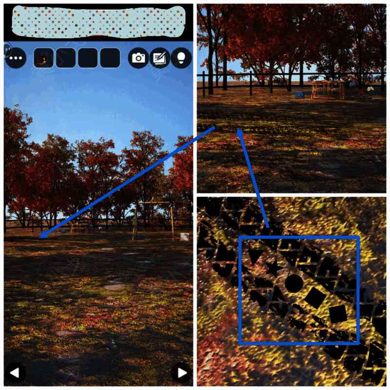 查看汽车轮胎痕迹画面